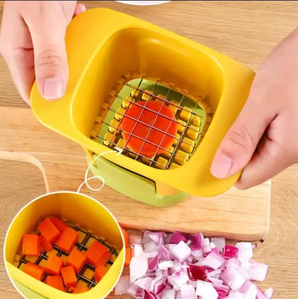 Manual Hand Press Potato Plastic Vegetable Cutter Multifunctional Household Hand Cucumber Potato Slicer