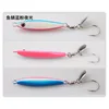 Fish scale blue and pink glow-in-the-dark - with hook