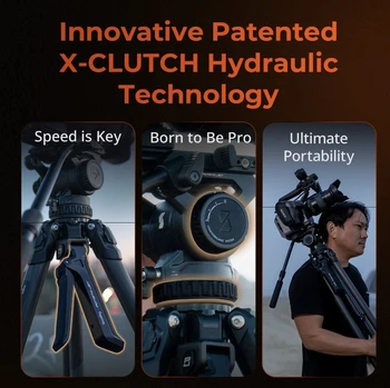 Small Rig X Potato Jet TRIBEX Hydraulic Carbon Fiber Tripod Kit detail image