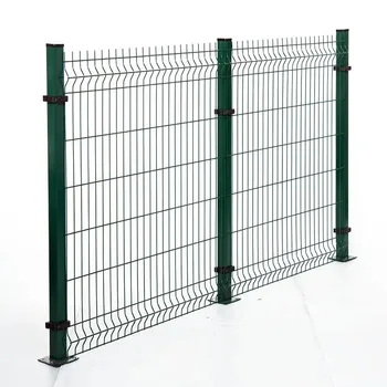 Outdoor Metal Garden Fence Panel 3d Curved Welded Wire Mesh Fence No ...