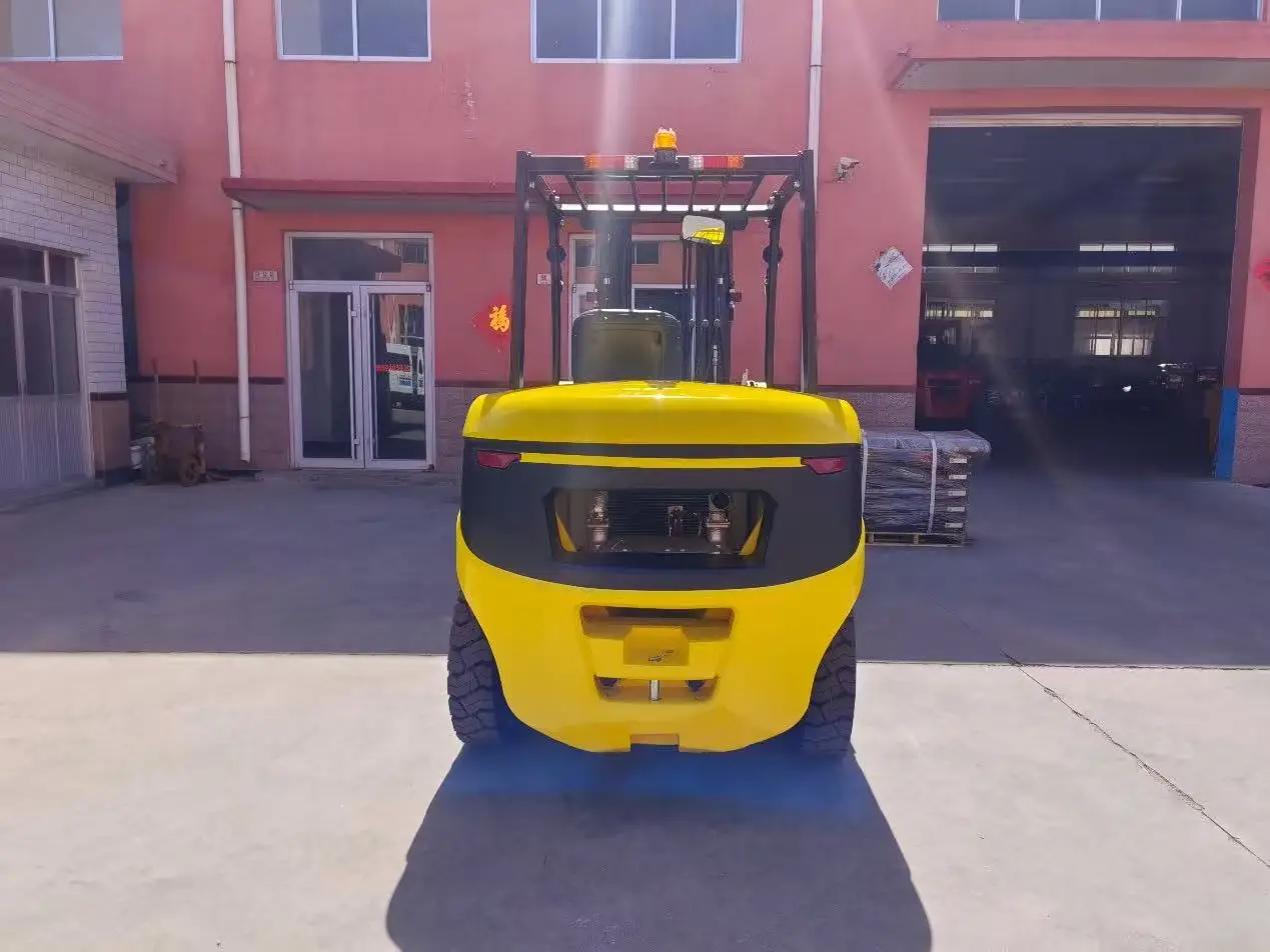 Enhanced Stability Ergonomic Electric Forklift Lead-Acid Battery 60V/170AH Solid Tires Two-Stage Mast 3500KG Self-Weight details