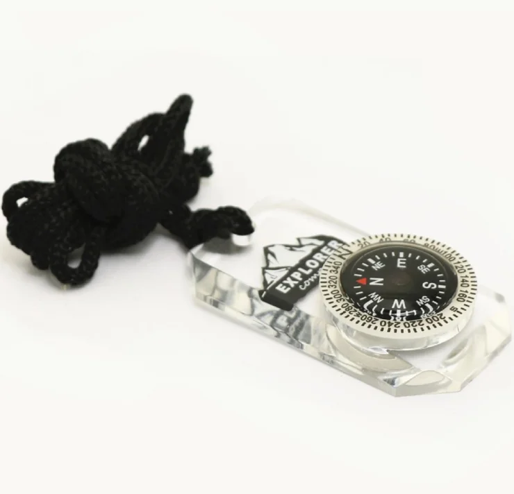 2 Bussole Professionali Da Escursionismo - Acrilico Impermeabile Con Funzione Fluorescente Per Outdoor - Foto 3