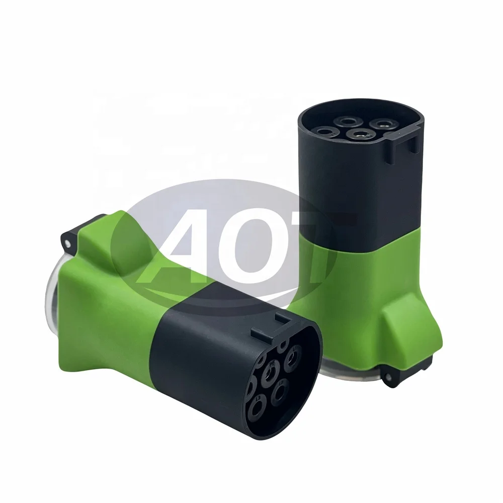 AOTAI EV charger plug Green Car type 2 to Schuko adapter EV adapter for BYD Xiao Peng Car