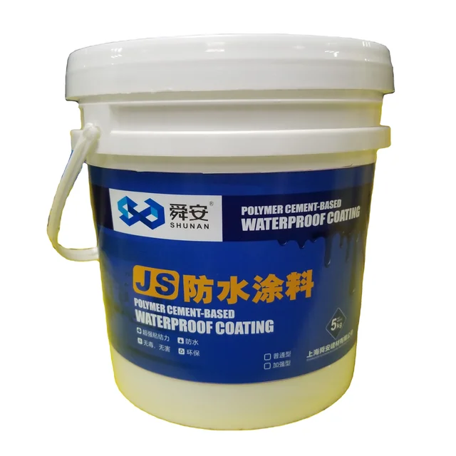 Flexible polymer cementitious waterproofing coating paint for concrete