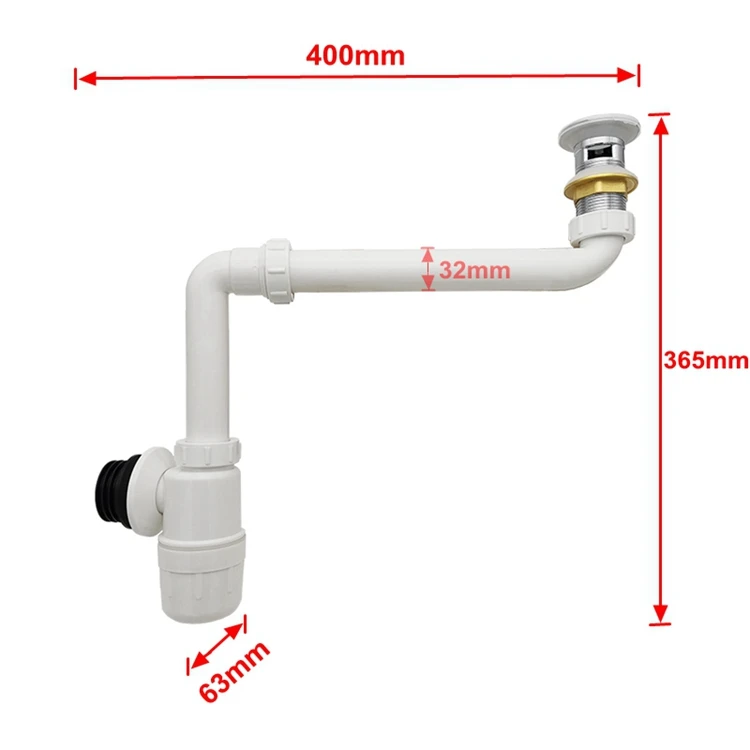 Plastic Ptrap With Brass Strainer Plumbing Accessories Toilet P Trap