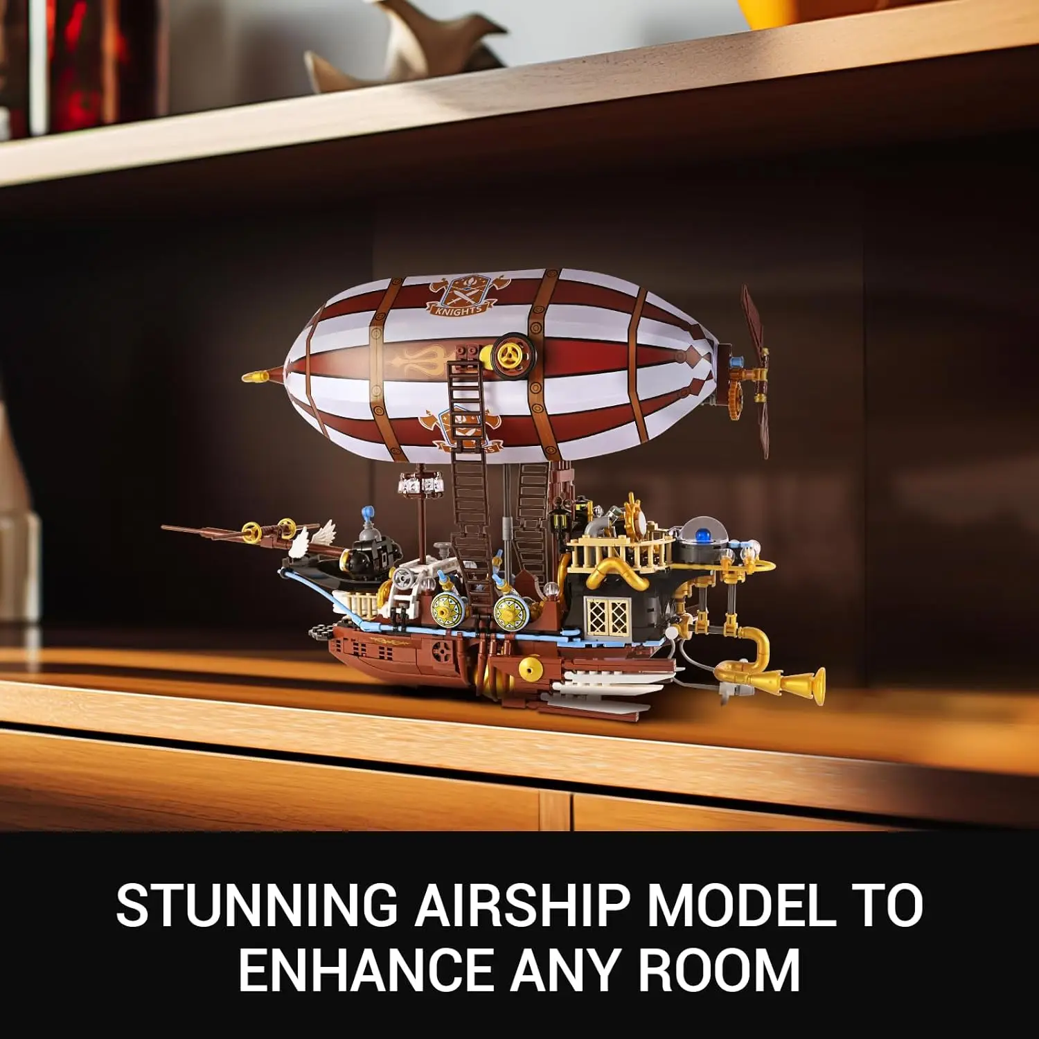 2024 New Airship Steampunk Construction Toy Building Blocks Spaceship Dragon Attack Pirate Ship Sailboat Model Gift for Kids