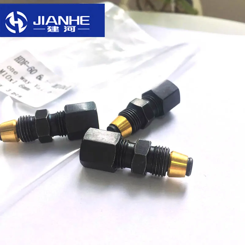 HDF M10x1 Threaded Fittings One way valve For 6mm Tube SSV And MVB Accessories Swing Check Valve