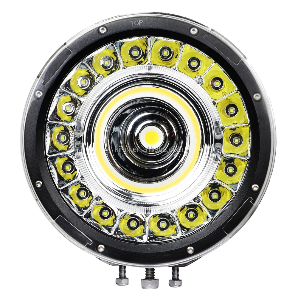 
Круглая светодиодная фара дальнего света высокой мощности 9 дюймов 225 Вт 