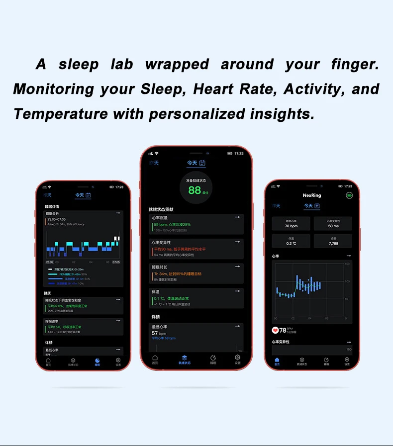 Smart Ring Health Heart Rate Monitor Ring Sport Tracker Ultrahuman Sleep Monitor Fitness Ring Smart
