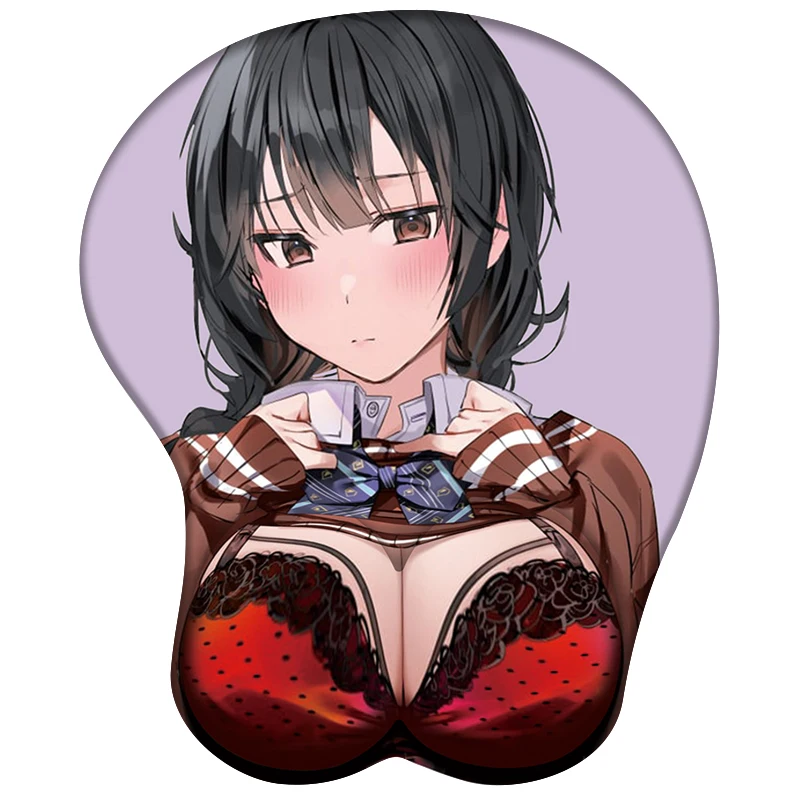 2022 Ergo Adult Anime 3d Oppai Naked Funny Butt Cute Nipple Sexy Girl Con  White Silicon Gel Wrist Rest Guard Mousepad Mouse Pad - Buy Mouse Pad With  Wrist Rest,Male Breast Mouse