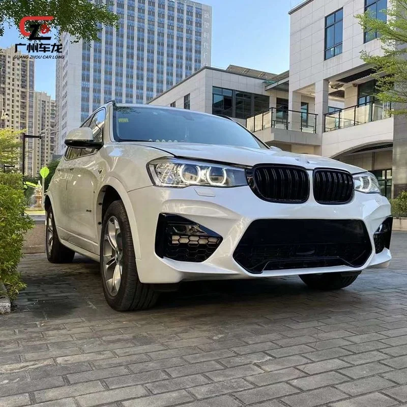 Grille avant double lamelles noire brillante pour BMW X3 X4 F25 F26