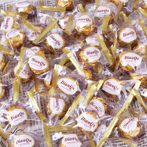 Manufacturer Wholesale Classic Fun Bulk Nut Chocolate Wedding Candy Solid Pasty Leisure Snacks Sweet for Valentine's Day Small