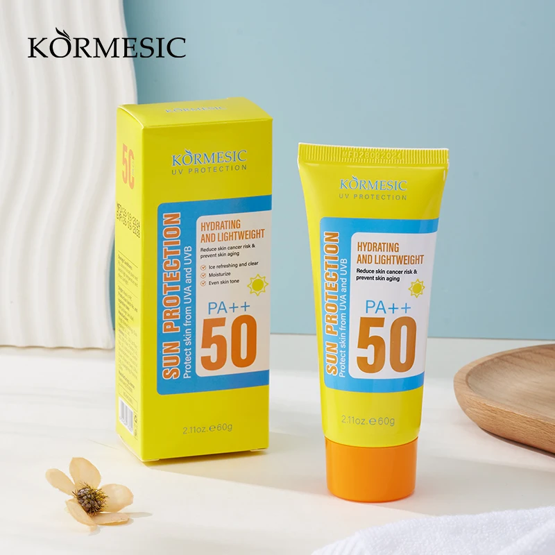 Private Label KORMESIC 60g Sun Protection SPF 50++ Sunscreen Resist PHOTOAGING&WATERING MOISTURIZER