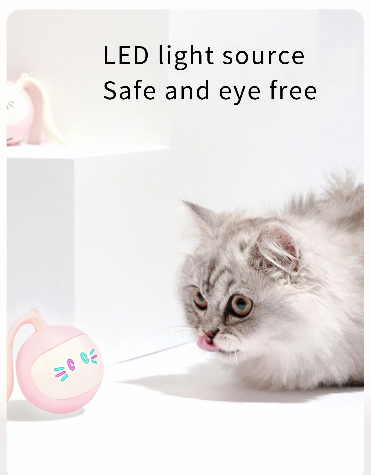 Automatic Smart Cat Toy Jumping Ball Self Interactive Electric Rotating