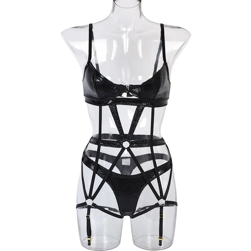 Sexy lingerie/bandages tied with hollow breast suit /one piece  /harness/elastic, Women's Fashion, Dresses & Sets, Jumpsuits on Carousell