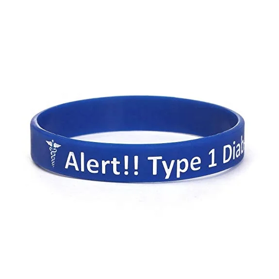 High Quality Cheap Customize Pack Type Diabetes Bracelet for
