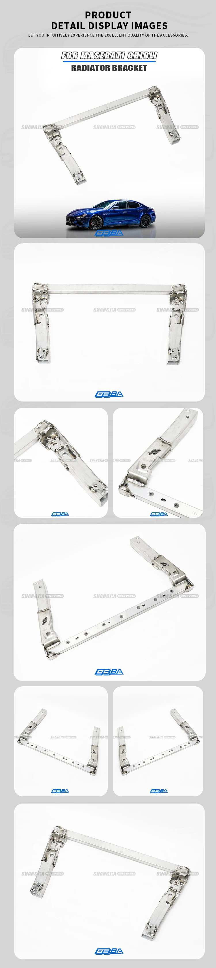 used parts aluminum lower bar cooler for maserati ghibli oe 670009989-3