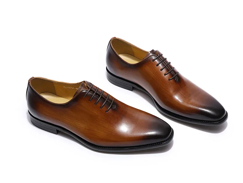 Scarpe Oxford Derby Uomo - Classiche Eleganti Per Lavoro, Matrimoni E Feste - Foto 4
