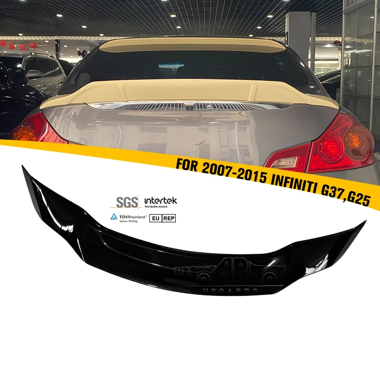 Carbon Fiber R Style Rear Trunk Coupe Wing Spoiler for Infiniti G37 G25 4 Door Sedan 2007 2008 2009 2010 2011 2012 2013-2015