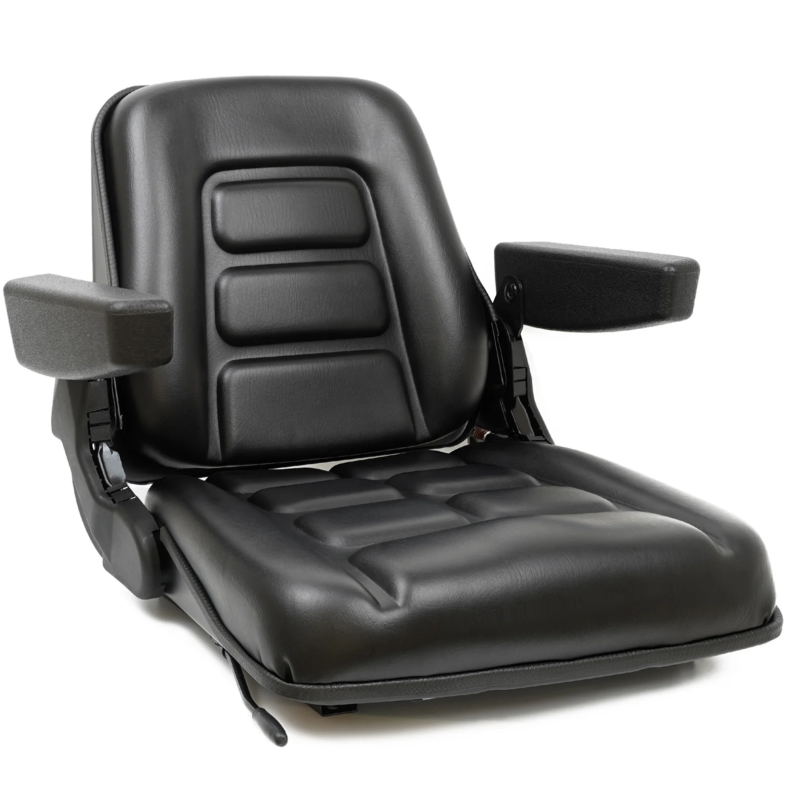 Universal Vinyl Fold Down Forklift Seat With Safety Belt And Armrest