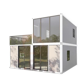 Customized Colors Mobile Glass Detachable 3 Bedroom Container Homes 40ft Luxury House Prefabricated Ready To Living
