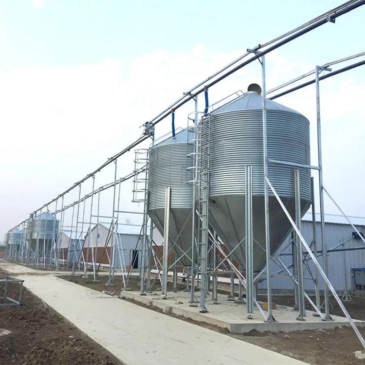 In Stock Powder Monitor Mill Boot Silos Chicken 5 Ton 1 Tons 15T Feed Silo OEM