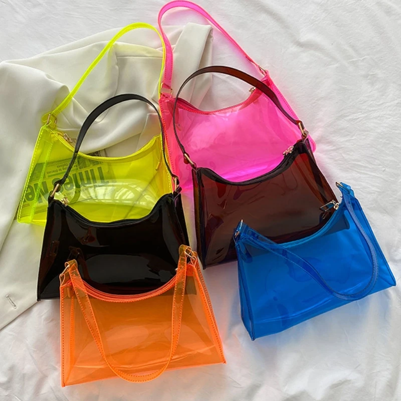 Asge Summer Jelly Crossbody Bag Purse Fashion Ladies Shoulder Bag