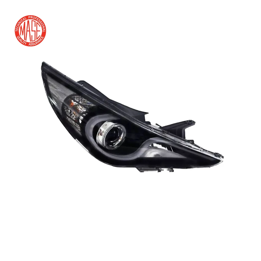 CZJF Angel Eye DRL DHL RHL Modified Beam Left Right Adjusting Plug and Play LED Headlight for Hyundai Sonata 2011 2012 2013 2014