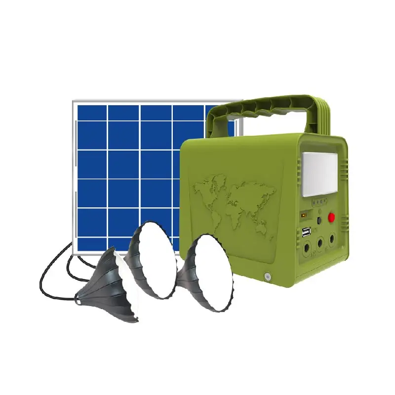 Africa Hot Portable Solar Lighting System 24V 130Ah
