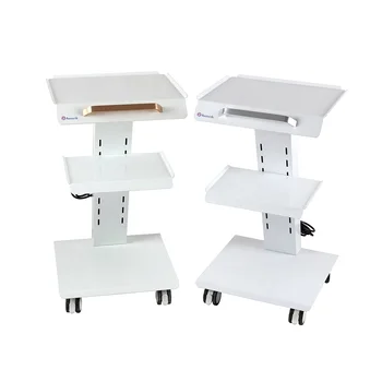 Dental Trolley Cabinet 3 Layer Metal Dental Tool Cart with Wheel