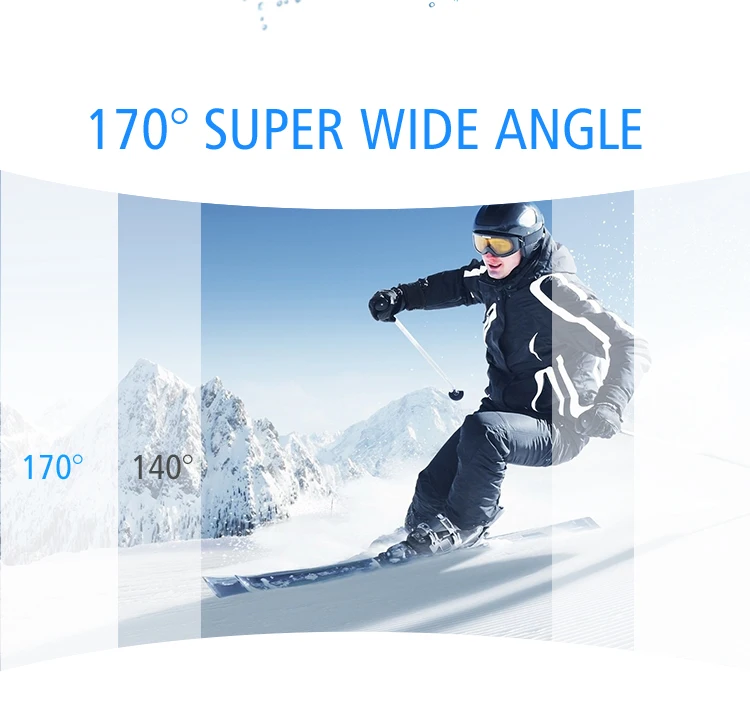 Patent UI design gray waterproof wifi 4k action camera