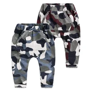 Wholesale Lovely Cute Warm Thick Modeling Kids Clothes Teen Child Boy Pants Trousers