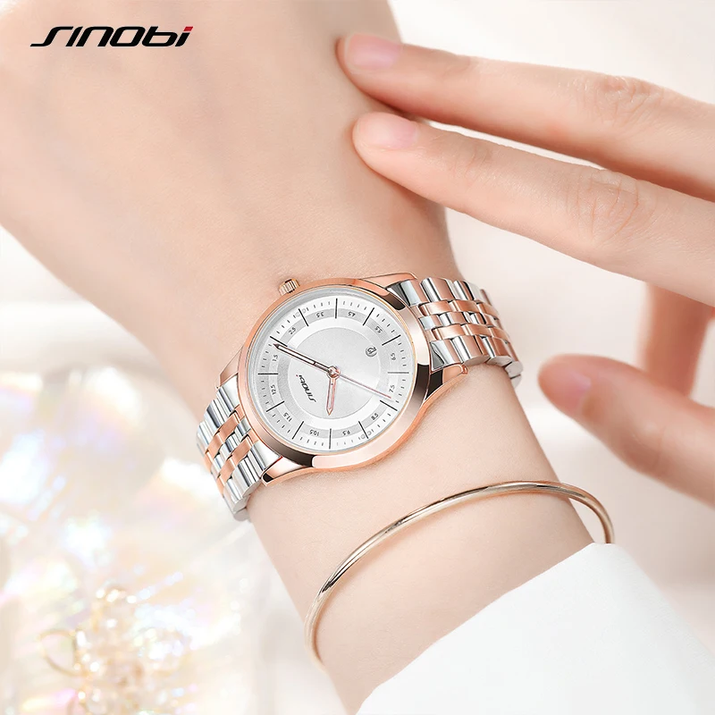 Sinobi Fashion Elegant Men's Watches Luxury Couple Models