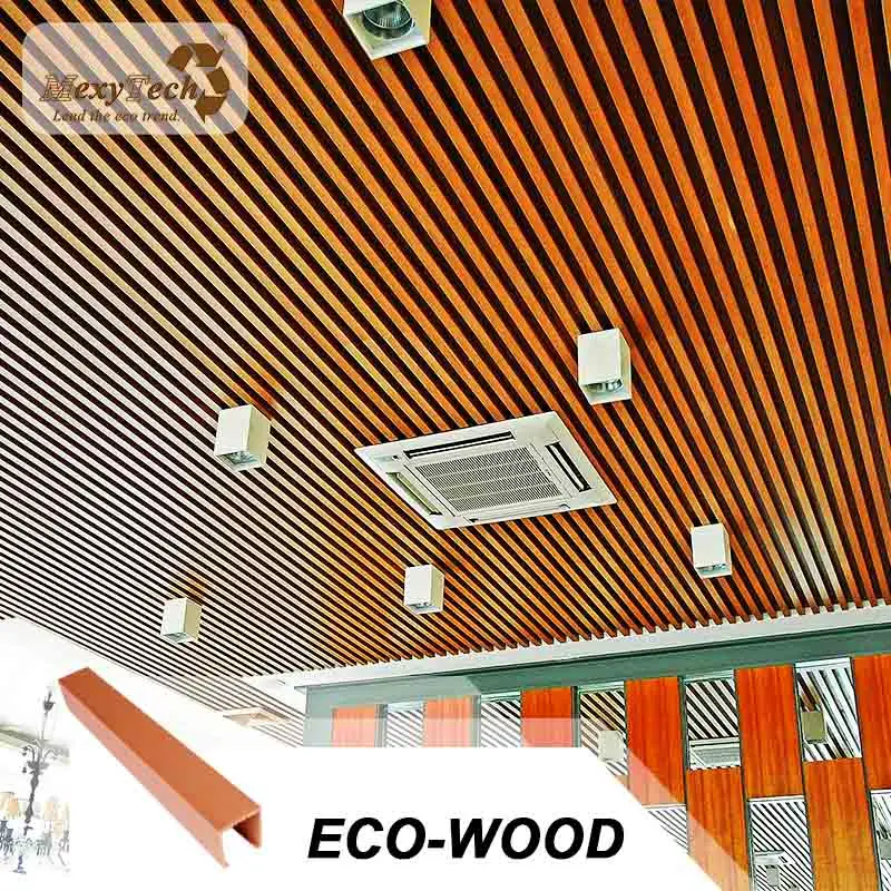 Stretch Pvc Decorative Wooden Ceilings Ceiling for Hotal and Villa