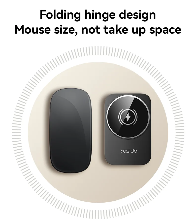 Yesido DS27 15W Wireless Fast Charging Multiple Protections Foldable Design 3-in-1 Desktop Wireless Charger