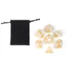 White / Black Velvet Bag