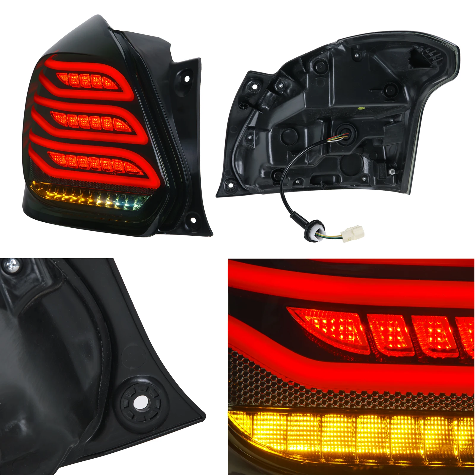 For Suzuki Swift Tail Light 2016-2023 Multi-functions Led Rear Light Stop Lamp for Swift 2012-2021