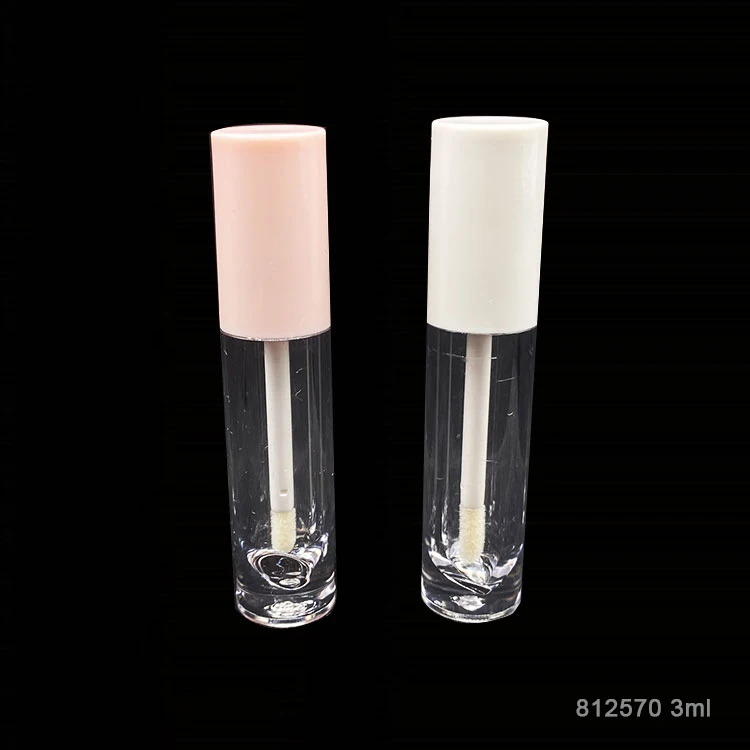 3ml Mini Round Shape Lip Gloss Tube Bulb Empty Packaging Lipgloss ...