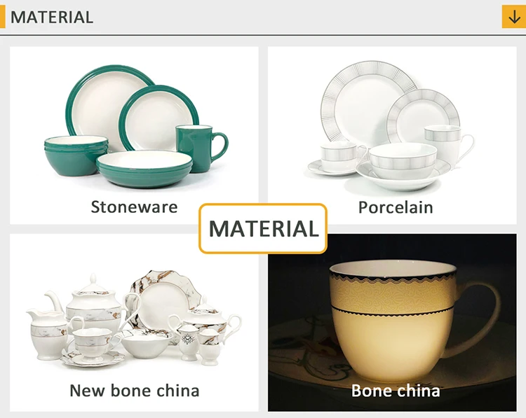 Wholesale 20 Pcs Scratch Resistant Modern Rustic Dinnerware Kitchen