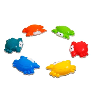 6 Pcs Non-Slip Plastic Crab Stepping Stones Kids Rainbow Color Physical Training Balance Toys for 2 to 4 Years Old Children