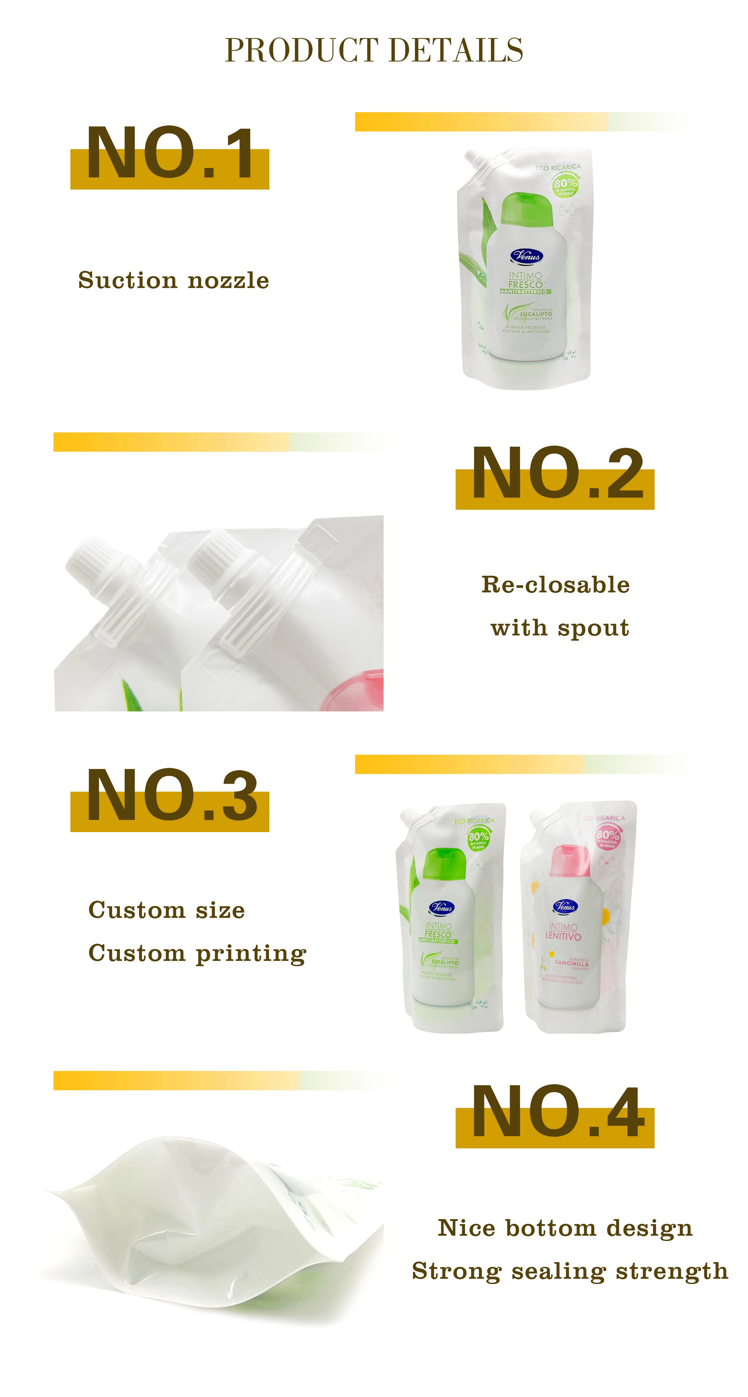 Custom Recycle 500ml 1l Laundry Soap Powder Dishwashing Liquid