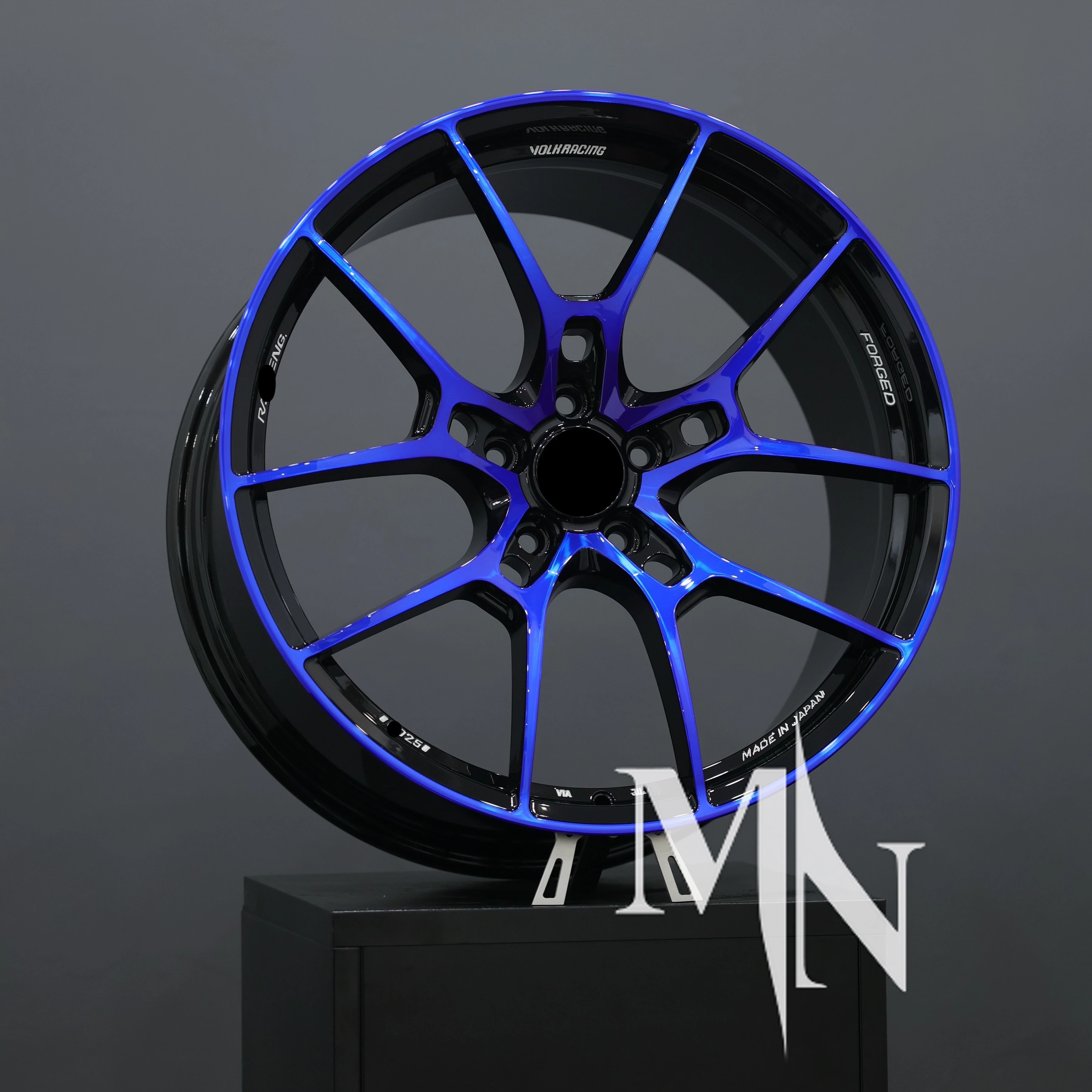 Maining Forged Volk Racing G025LC Blue Rims - 18, 19, 20 Inch