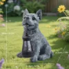 By24138-1-cement color dog with light in mouth-style b