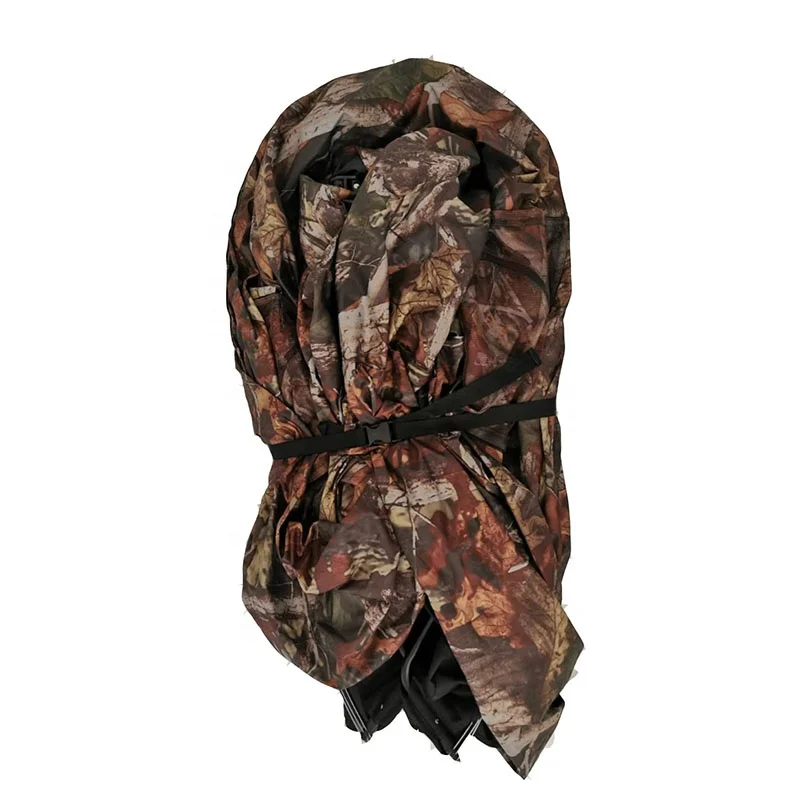 Camo Pop up One Person Easy Build-Up and Carry Hunting Blind Shelter Chair Tent House Camo Hunt Blind