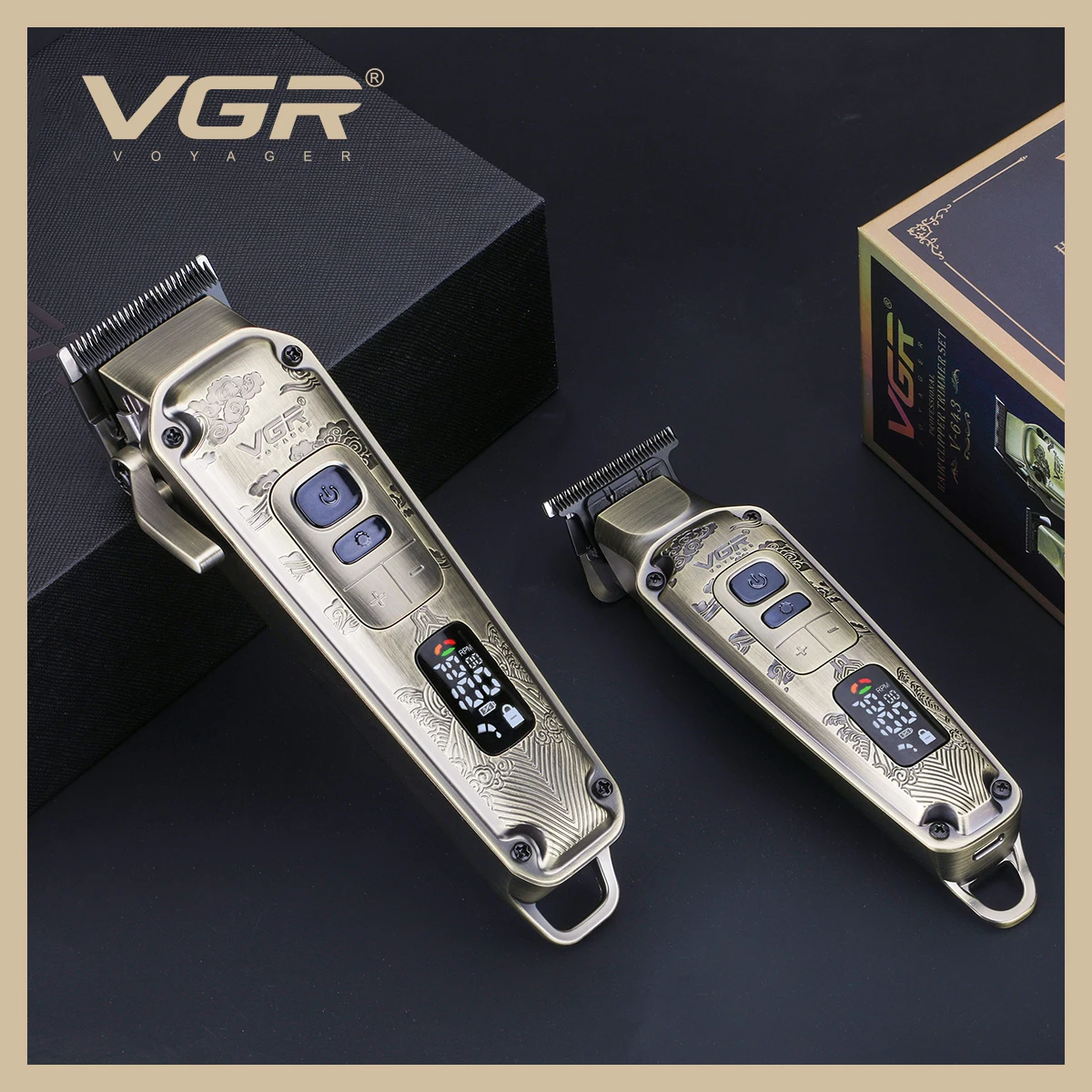 VGR V-643 Hot Sale Barber Maquina De Cortar CabelloProfessional Hair Trimmer Clipper Set for Men