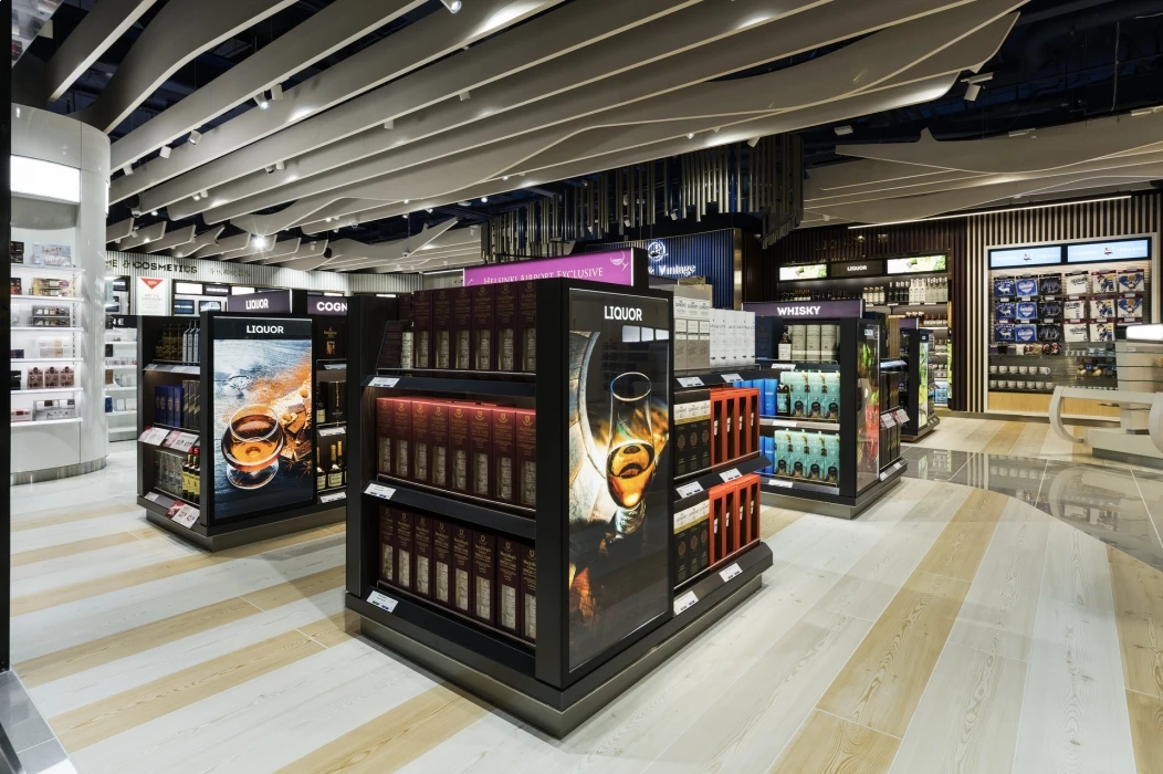 2022 Modern Creative Cosmetics Display Stand for Makeup Perfume Shop Shelves Design Retail Display