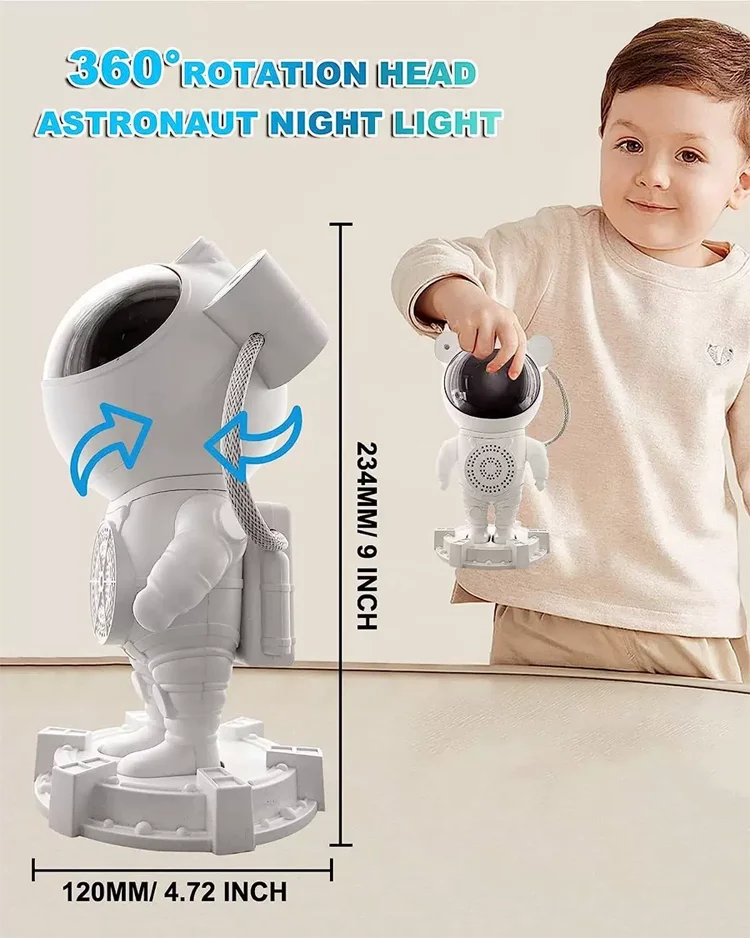 product astronaut bluetooth led night light home decoration usb rechargeable lamp with white noise remote control starry projector lamp-39