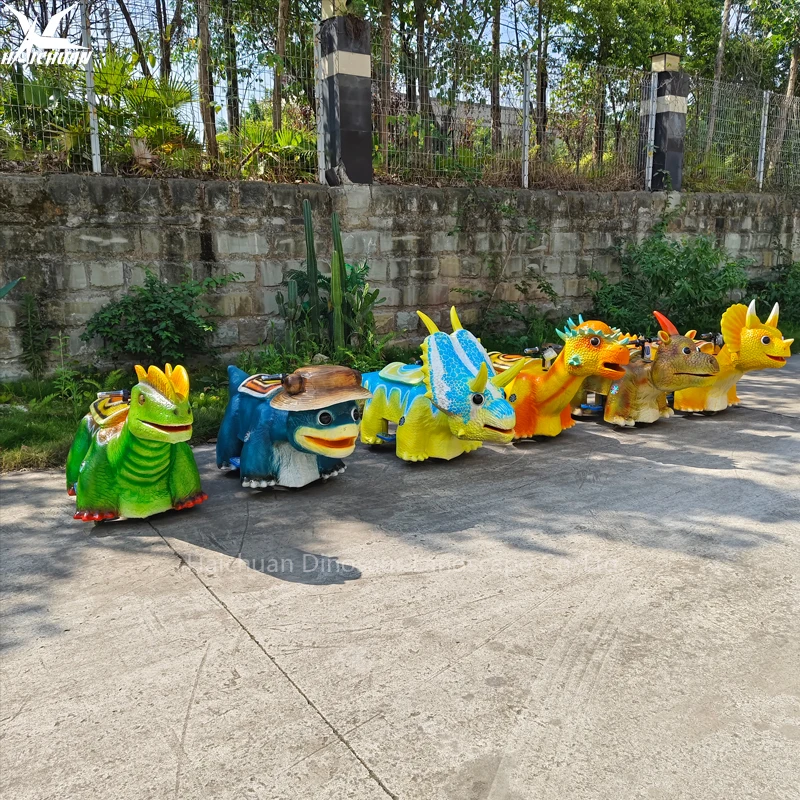 Hot Sale Electric Animatronic Dinosaur Scooter Riding Machine Kids Can Drive for Fun Shopping Malls Tourist Attractions Dinosaur