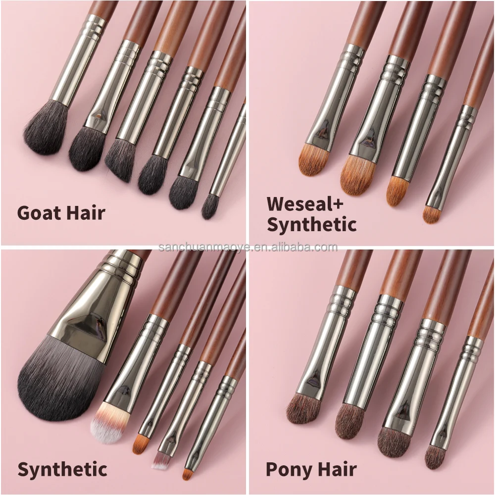 OVW-Juego de brochas de maquillaje Natural, Kit de pinceles de