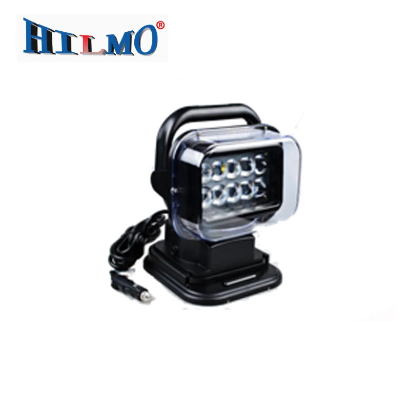 360 Degree Spot Scene Black Color Ambulance Fire Emergency Warning R65 Magnetic LED Emark Truck Search Light